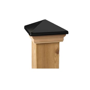 Deckorators Victorian Style Post Cap by Maine Ornamental - Black