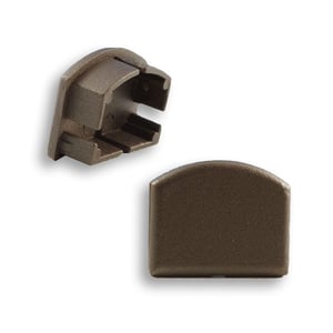 Westbury Top Rail End Plugs - Bronze Fine Textured