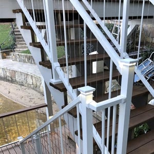 Westbury VertiCable Stair Rail - White