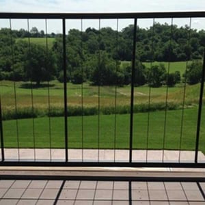 VertiCable Level Rail Panel - Installed