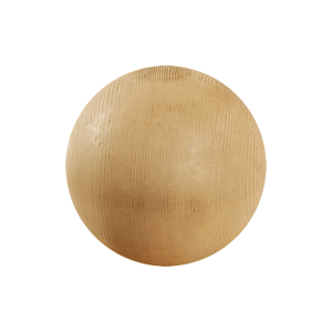 Wood Ball Finial by Nantucket