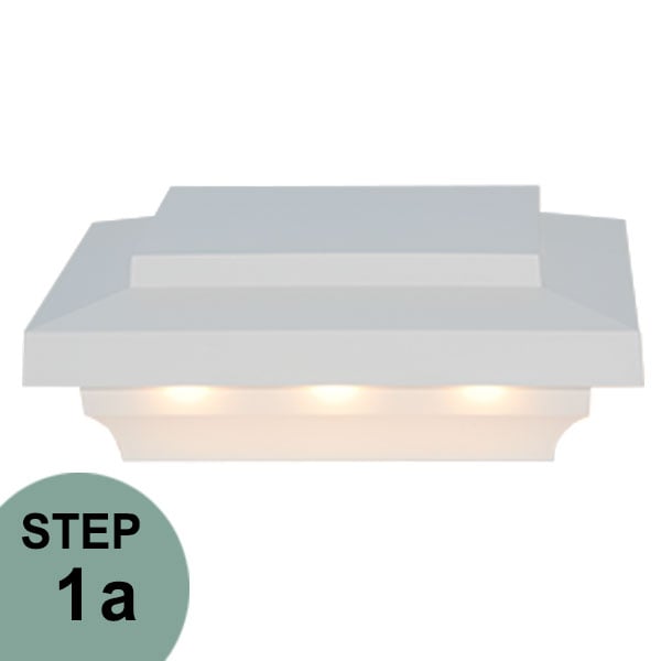 Lighted Island Post Cap Timbertech The Deck Store