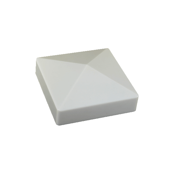 4" Pyramid Post Cap with Solar Collector - Cap