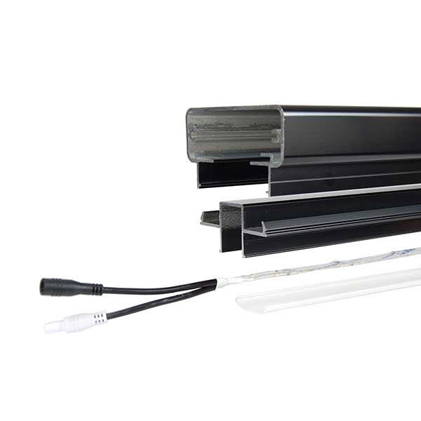 RailFX Series 200 Top Rail Glass Lighting Infill - Application
