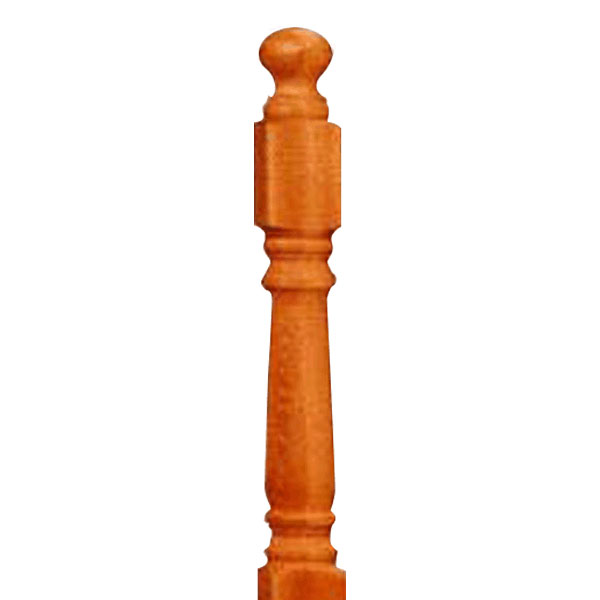 4x4 Colonial Ball Top Newel - Turn