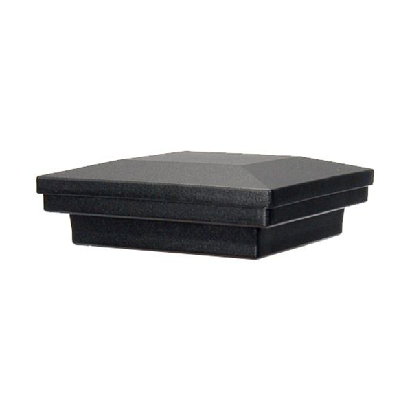 Fortress Accents Flat Pyramid Caps - Black Sand