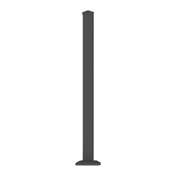 Avalon Aluminum Railing Posts by RDI - Matte Black