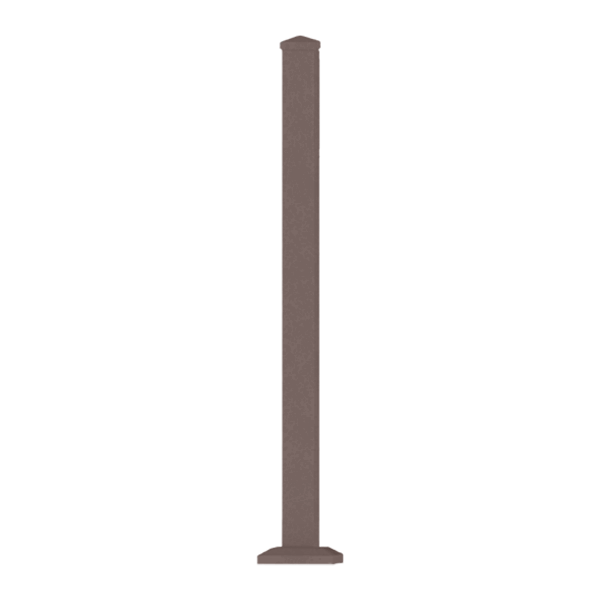 Avalon Aluminum Railing Posts by RDI - Matte Bronze