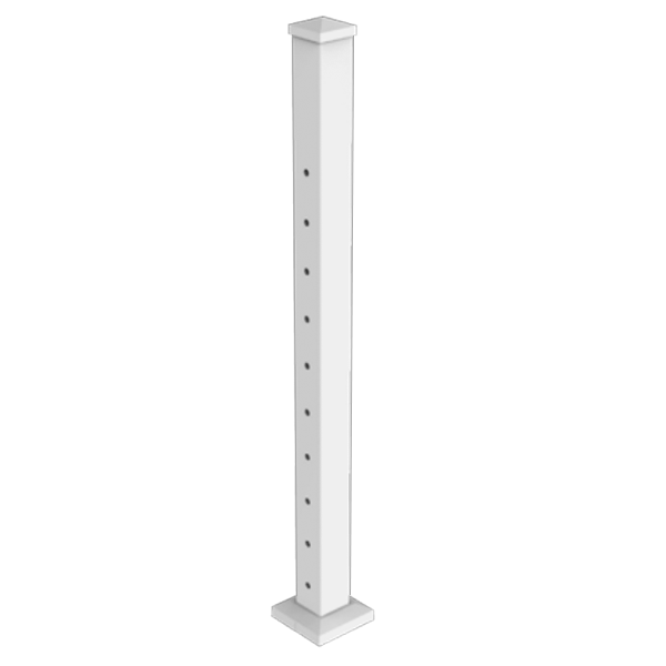 Avalon Routed Posts for Cable Railing by RDI - End Post