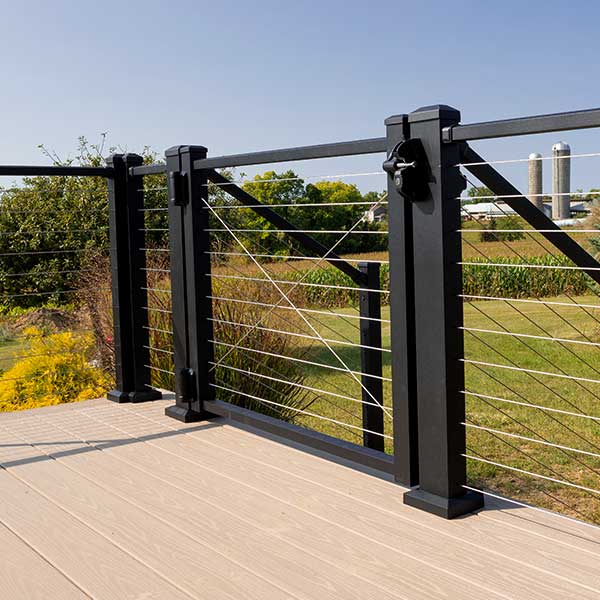 Westbury Bella Cavo Cable Rail Gate Installed