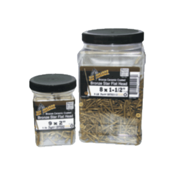Big Timber THB Bronze Star Trim Head Screw Jars