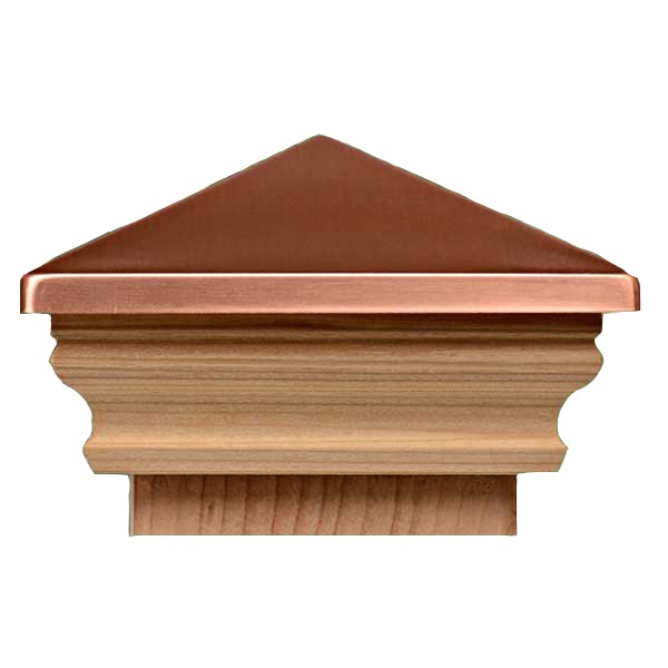Cambridge Slip Over Post Cap - Copper