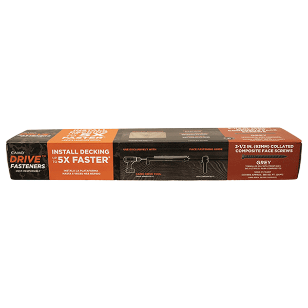 Camo Drive Collated 2-1/2" Composite Grey Face Screws