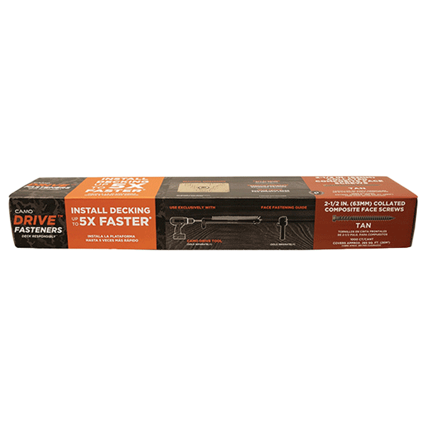 Camo Drive Collated 2-1/2" Composite Tan Face Screws