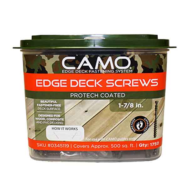 CAMO Edge Hidden Fastener 1-7/8" Deck Screws - 1750ct