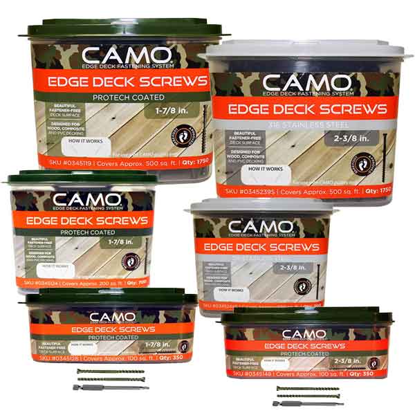 CAMO Edge Hidden Fastener Deck Screws