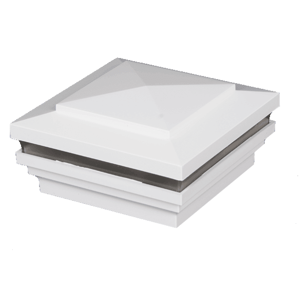 Designer Island Halo Low Voltage Light Post Cap - White