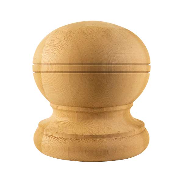 Nantucket Cedar Colonial Finial Grooved