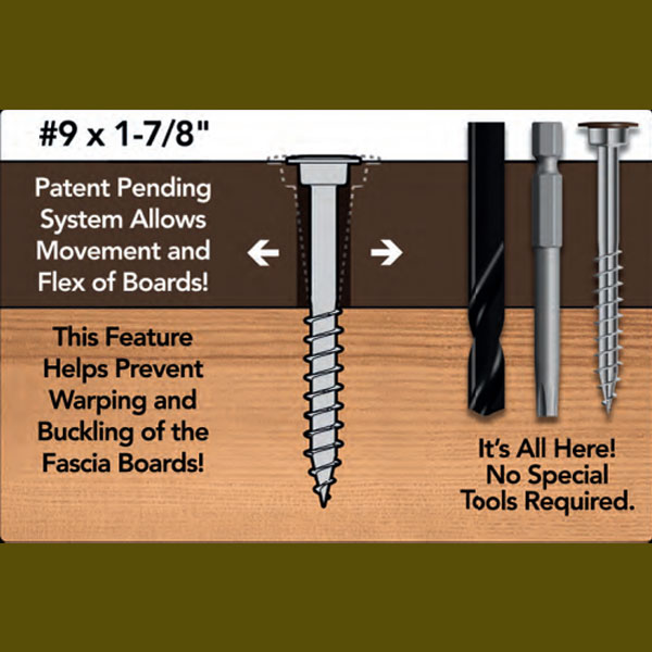 Screw Products Composite Fascia Screws Features