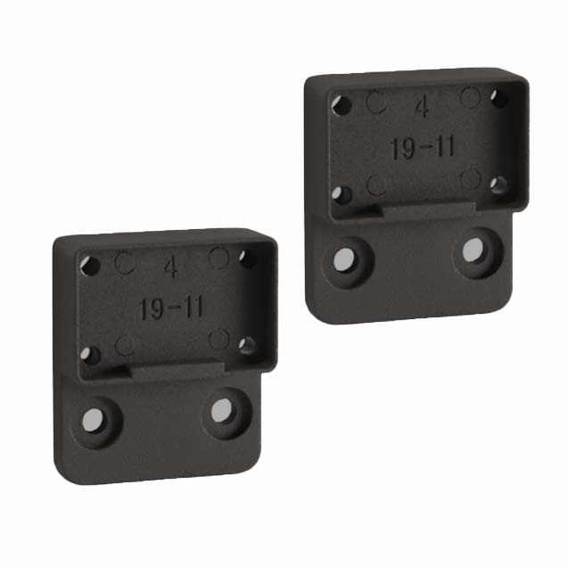 Deckorators ALX Contemporary Straight Brackets - Textured Black