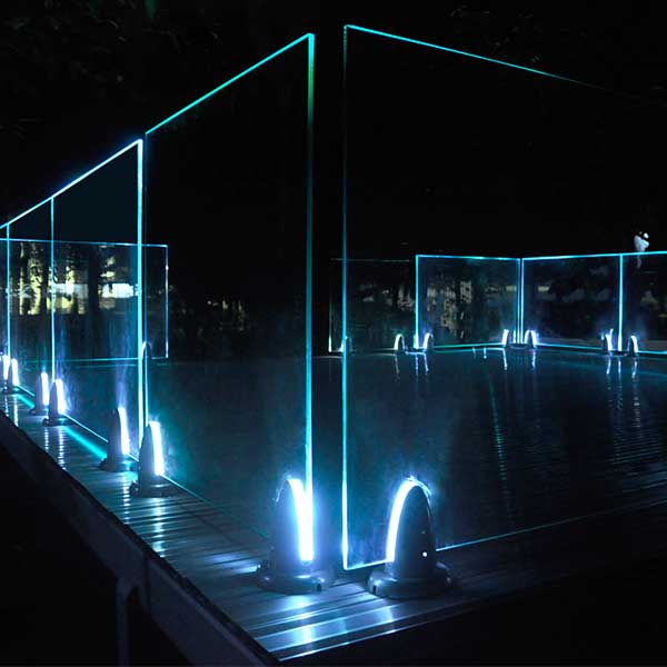 Regal Crystal Rail No-Iron Glass Panels - Installed