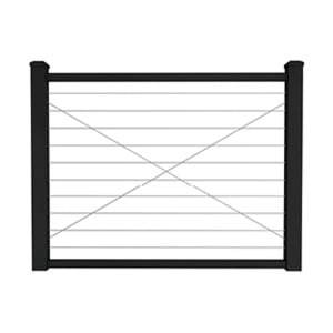 Bella Cavo Horizontal Cable Rail Gates by Westbury