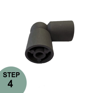 Prova 0 - 90 Degrees White Adjustable Elbow