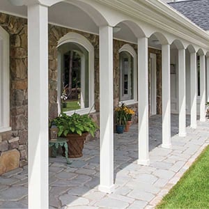 Azek Column Wrap - Installed