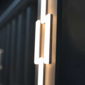 Dekor Bar Post Medallion Lights Installed