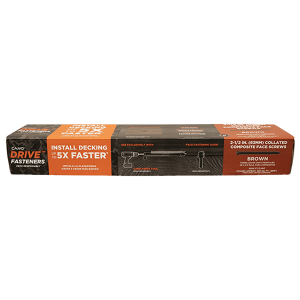 Camo Drive Collated 2-1/2" Composite Brown Face Screws