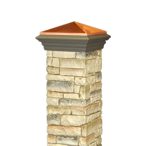 Cast Stone Postcovers by Deckorators
