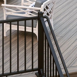 Deckorators ALX Contemporary Post Kit - Installed