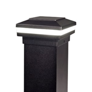 DekPro Effex Glow Ring Flat Top Post Cap Light - Black