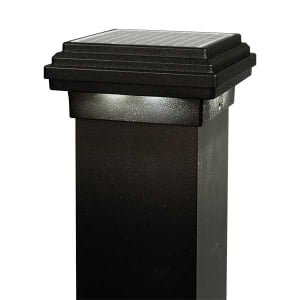 DekPro Effex Solar Post Cap - 3in Black