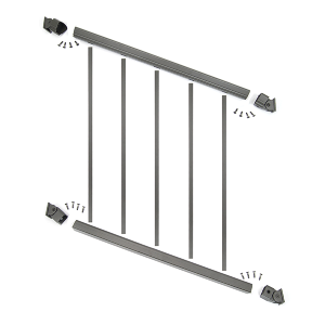 Tu-Step Prestige Aluminum Stair Rail Kit by DekPro
