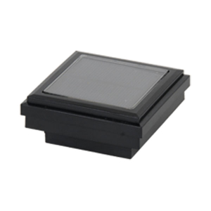 Ornamental Post Cap Light with Solar Connection - Black