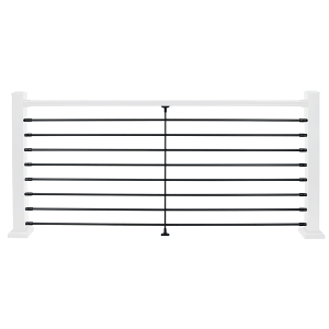 Tu-Step Prestige Aluminum Horizontal Baluster Railing Kit by DekPro - Level Kit