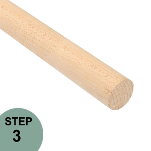 Prova Railing PA3 Unfinished Wooden Handrail