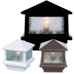 Aurora Deck Lights Sirius Pyramid Post Cap Light