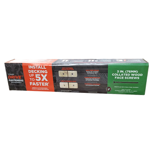 Camo Drive Collated 3" Buglehead Wood Face Screws