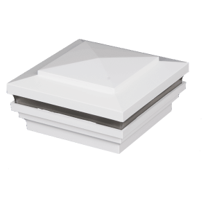 Designer Island Halo Low Voltage Light Post Cap - White
