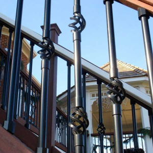 Dekor Round Aluminum Basket Balusters