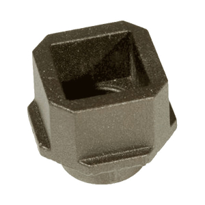 Dekor Square Aluminum Baluster Drilled-In End Cap Connectors