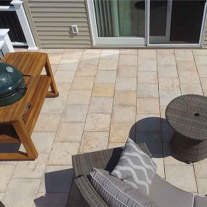 DekTek Mediterranean Deck Tiles - Seashell Installed