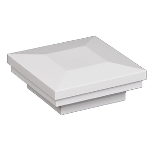 Ornamental Post Cap - White