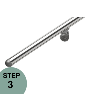 Aluminum 79" long handrail kit by Prova