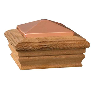 Deckorators Newport Copper High Top Post Cap