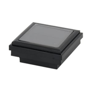 Ornamental Post Cap Light with Solar Connection - Black