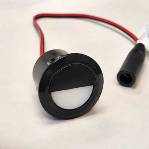 Flush Mount Riser Lights With Black Cover