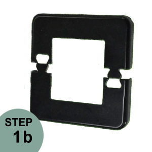 Black Regal Railing Post Base Cover - Black
